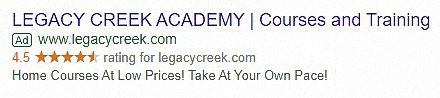 Legacy Creek Academy Ad